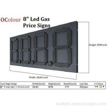 High Resolution Rental Fuel Price Signs  / LED Advertising